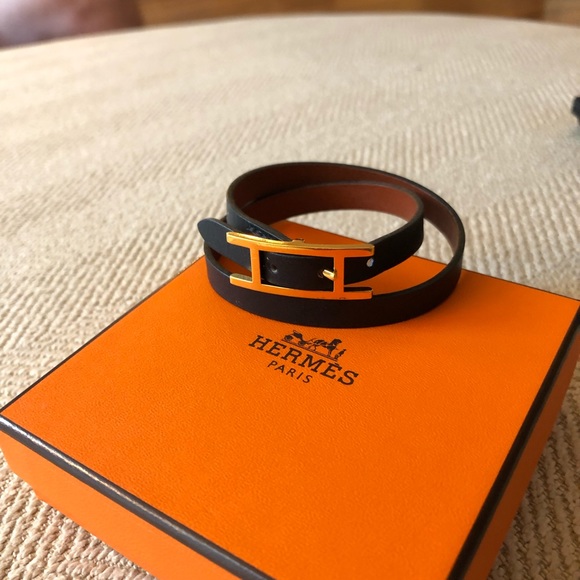 Hermes Jewelry - Hermès Behapi Double Tour Reversible Bracelet